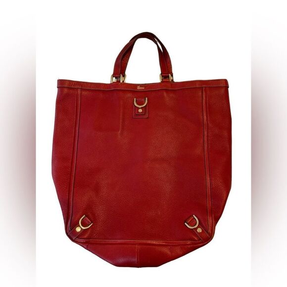 Gucci dark red d-ring large Abbey tote bag - Picture 14 of 16